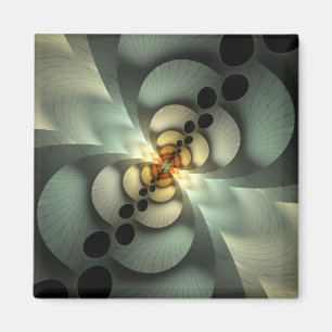 Imã Design abstrato verde