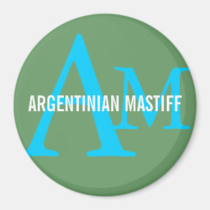 Imã Design argentino do monograma da raça do Mastiff