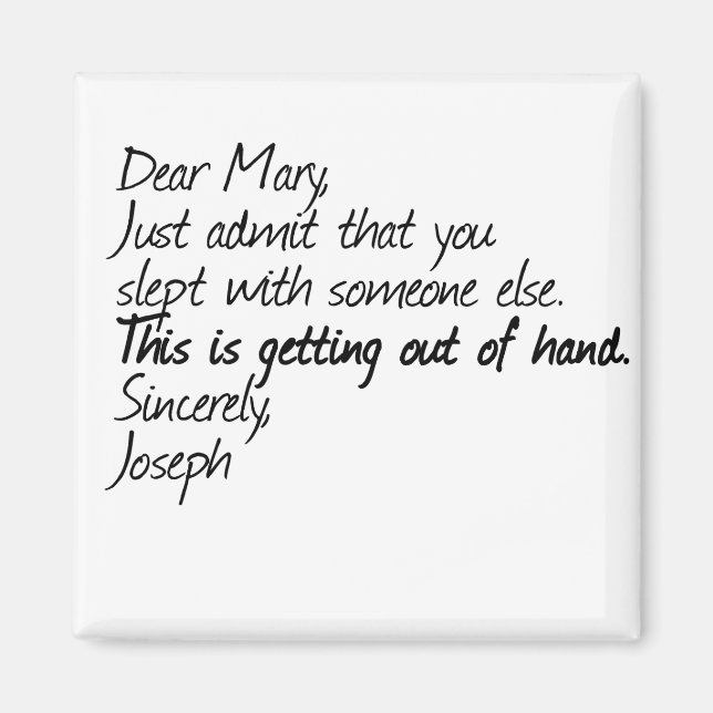 Imã Design ateu engraçado (Frente)