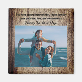 Imã design azul e vermelho para o melhor pai de sempre