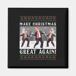 Imã Design Bonito Faça Excelente De Natal Novamente Pa