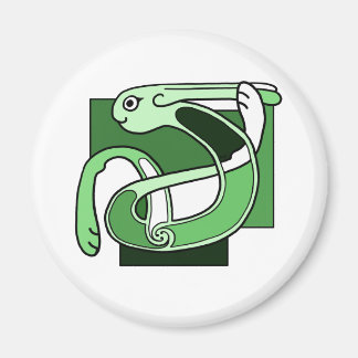 Imã Design Celtic Knotwork - Coelho Verde