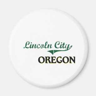 Imã Design clássico de Oregon da cidade de Lincoln