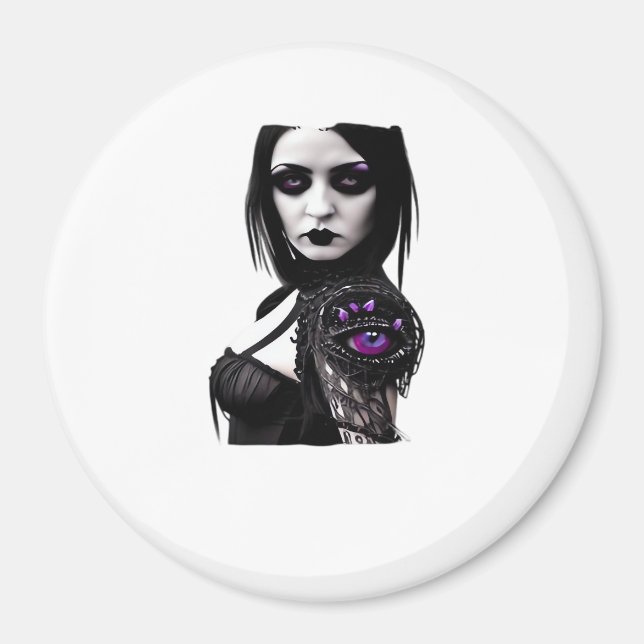 Imã Design Clássico De Whimsigoth Para Halloween (Frente)