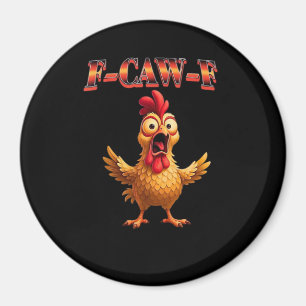 Imã Design Clássico Estético Galo Engraçado F Caw F