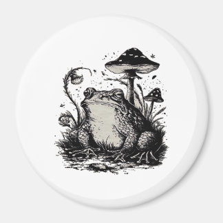 Imã Design Clássico Minimalista de Sapo Goblincore