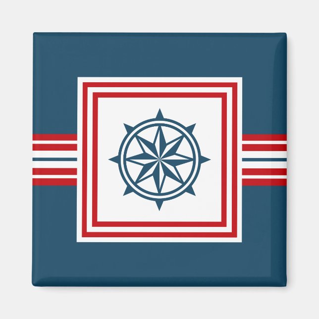Imã Design com tema náutico (Frente)