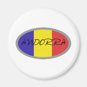 Imã Design da bandeira de Andorra!