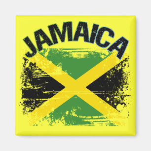 Imã Design da bandeira de Jamaica do estilo do Grunge