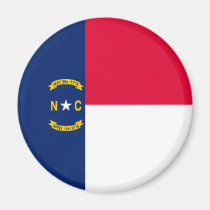 Imã Design da bandeira do estado de North Carolina