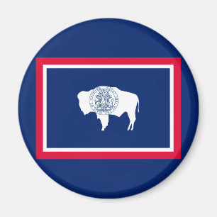 Imã Design da bandeira do estado de Wyoming