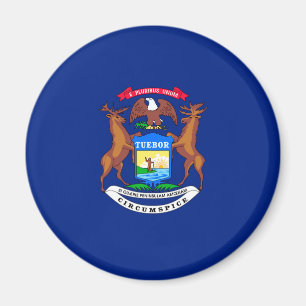 Imã Design da bandeira do estado do Michigan