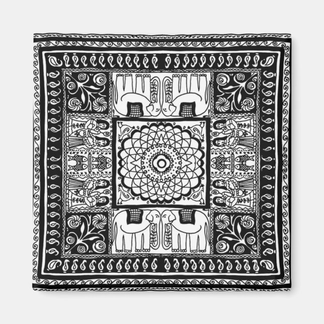 Imã Design da Índia - Magnet (Frente)