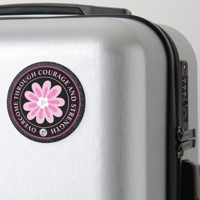 Imã Design da Laço Rosa de Conscientização sobre o Cân (In Situ (Luggage))