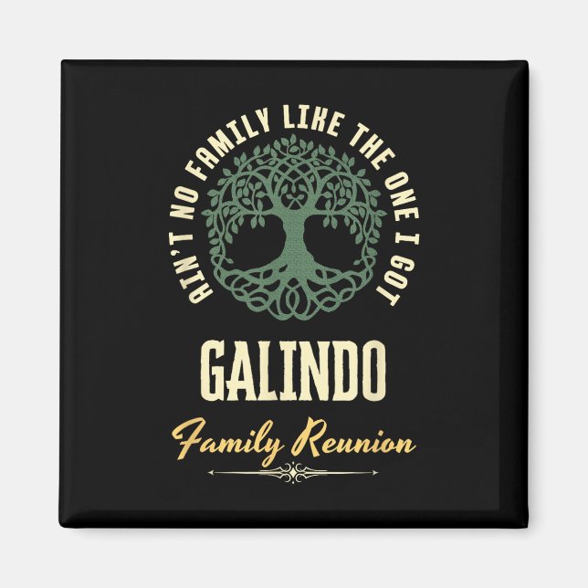 Imã Design da Reunião Familiar 2025 - Galindo (Frente)