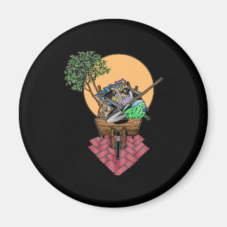 Imã Design da roda de jardinagem