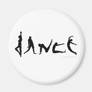 Imã Design da silhueta da dança da dança
