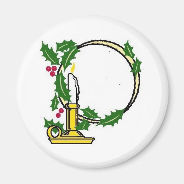 Imã Design da Vela de Natal (Frente)