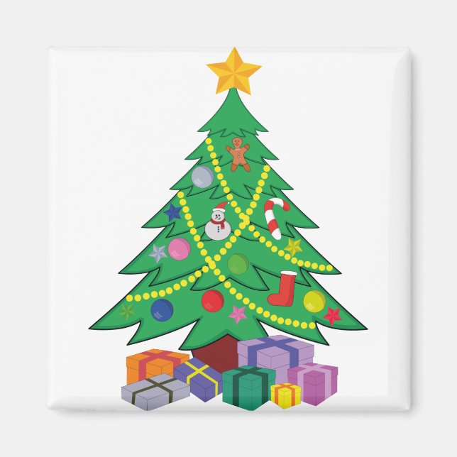 Imã Design das ideias do desenho da Árvore de Natal (Frente)