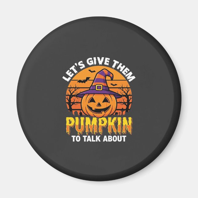 Imã Design de Abóbora Divertida para o Halloween2 (1)_ (Frente)