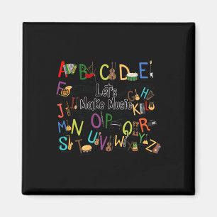 Imã Design De Alfabeto Cute Para Professores De Música