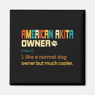 Imã Design de Amante do Akita Americano - Presente Par