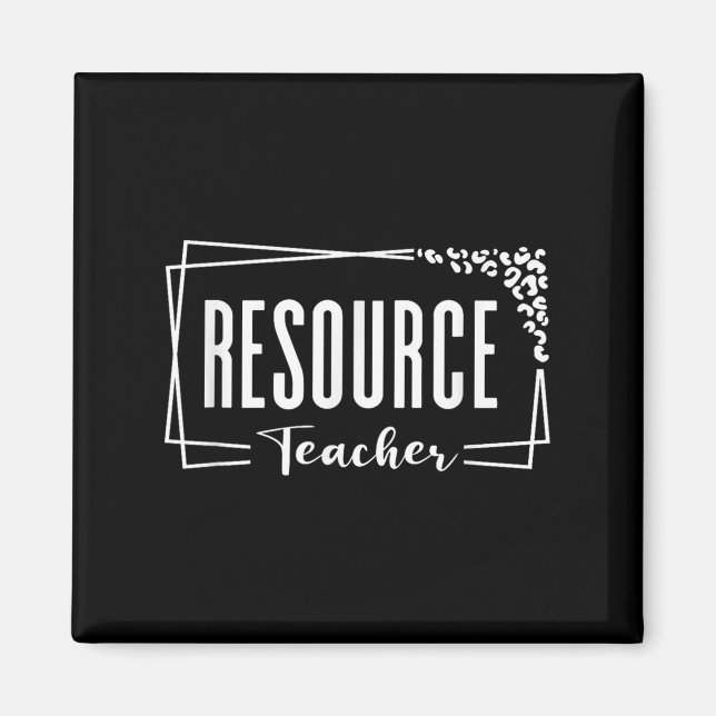 Imã Design De Apreciação De Professores De Recursos Pa (Frente)