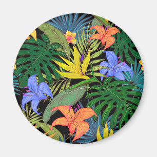 Imã Design de Arte Gráfica de Flor Tropical Hawaii