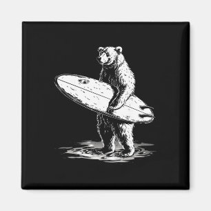 Imã Design de Aventura de Praia Legal de Urso de Surf