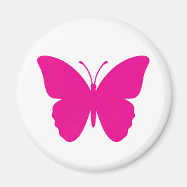 Imã Design de Borboleta Rosa Quente Redondo