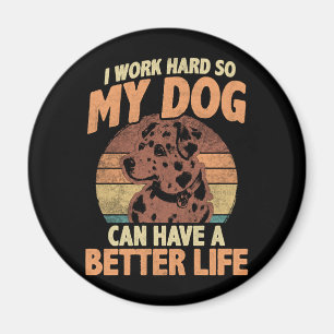 Imã Design de Cachorro Mãe e Pai de Pet Motivacional