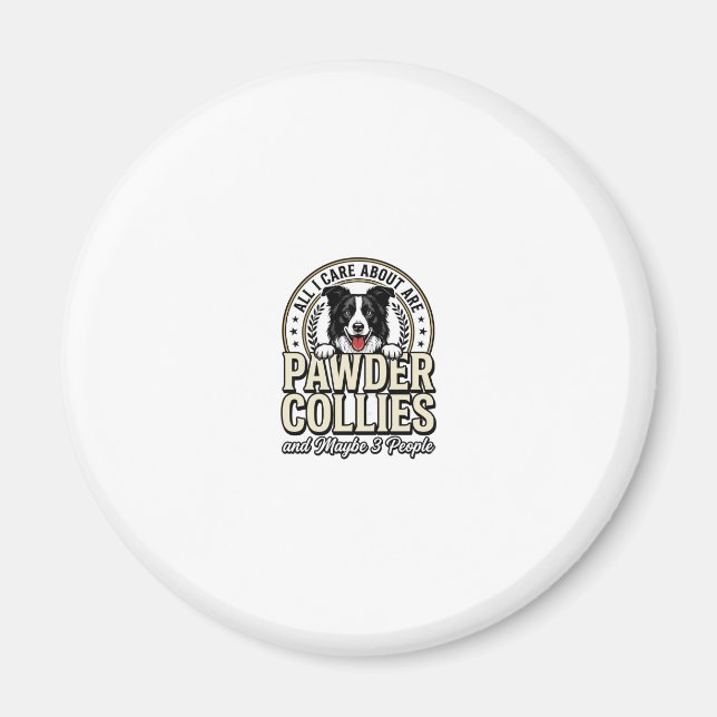 Imã Design de camiseta engraçado para amante de cães B (Frente)