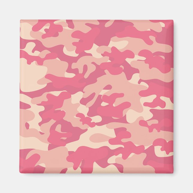 Imã Design de Camo Rosa (Frente)