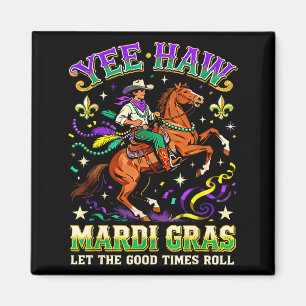 Imã Design de Carnaval de Cowboy de Cavalos Yee Haw Ma