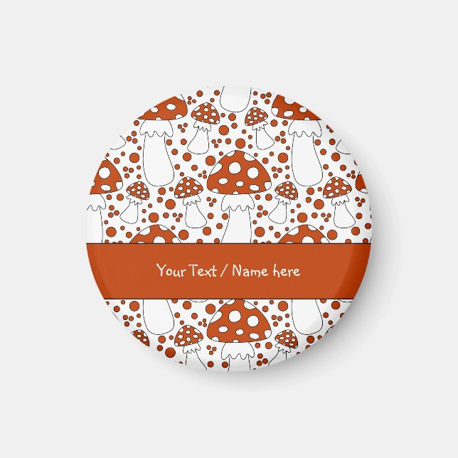 Imã Design de cogumelos modernos (Frente)