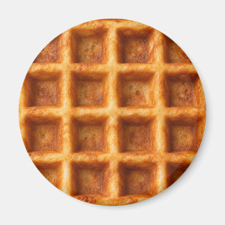 Imã Design de Comida de Waffle Torrado Realista