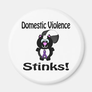 Imã Design de conscientização sobre gambá que a violên