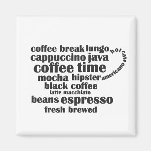 Imã design de copo de café