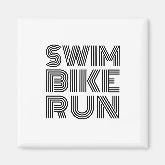 Imã Design de corrida de natação de Triathlon (Frente)