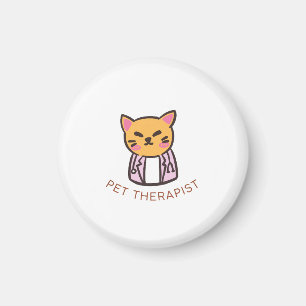 Imã Design de desenho animado de terapeuta de estimaçã