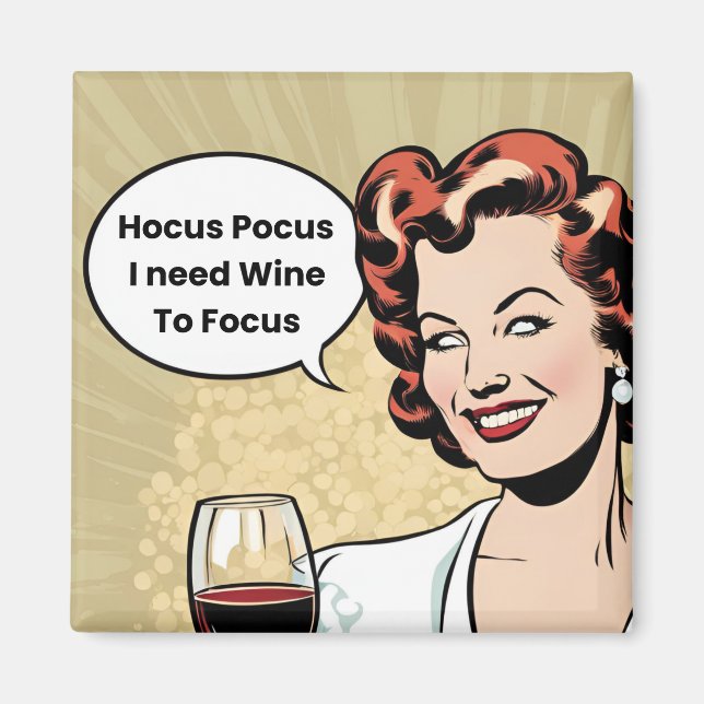 Imã Design de Dia de as Bruxas engraçado: Ponto de foc (Frente)