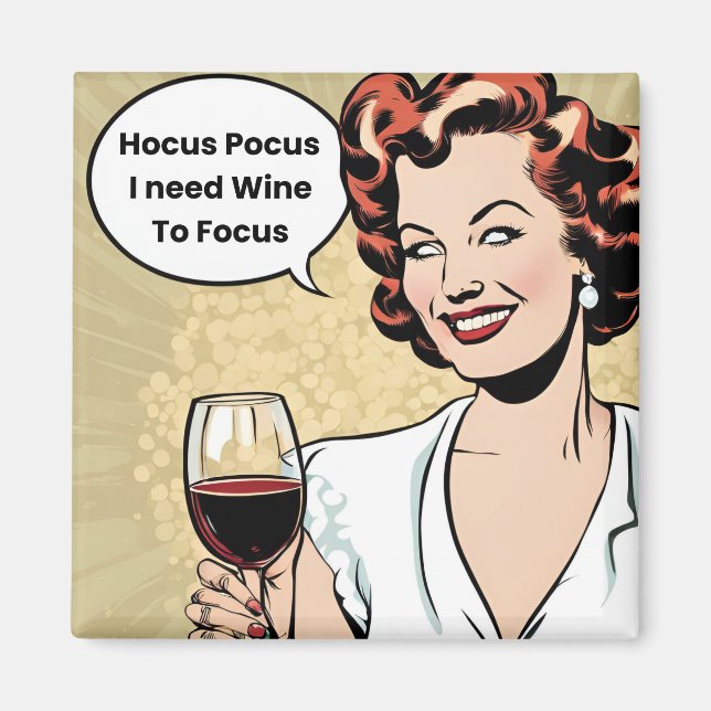 Imã Design de Dia de as Bruxas engraçado: Ponto de foc (Frente)