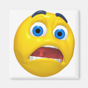 Imã Design de Emoji Chocado