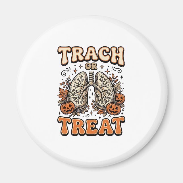 Imã Design de enfermeira de Halloween de traqueostomia (Frente)