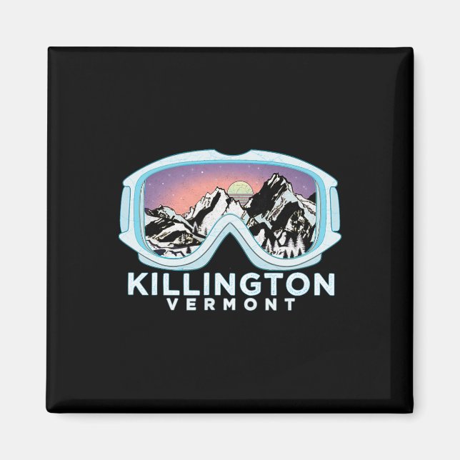 Imã Design de Esqui Killington Killington, Vt Esqui Ne (Frente)