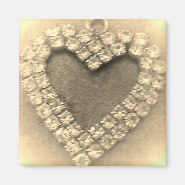 Imã Design DE ESTILO DE MAGNET ROMÂNTICO DE CASAMENTO (Frente)