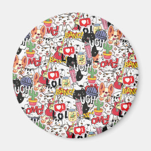 Imã design de estimação engraçado kawaii - amante de a
