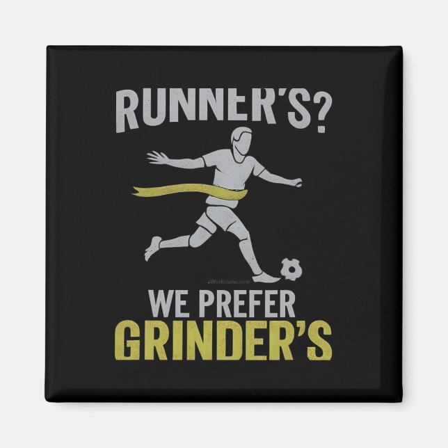 Imã Design de Fã de Futebol Preferimos dos Corredores  (Frente)