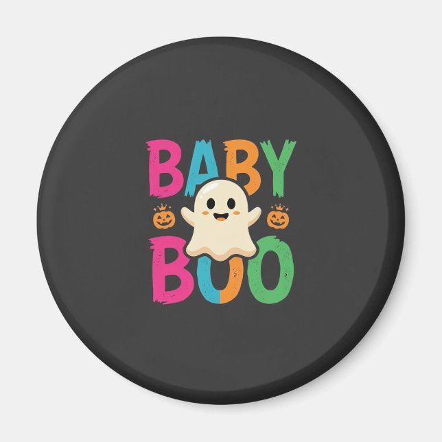 Imã Design de Fantasma de Halloween Baby Boo_1 (Frente)
