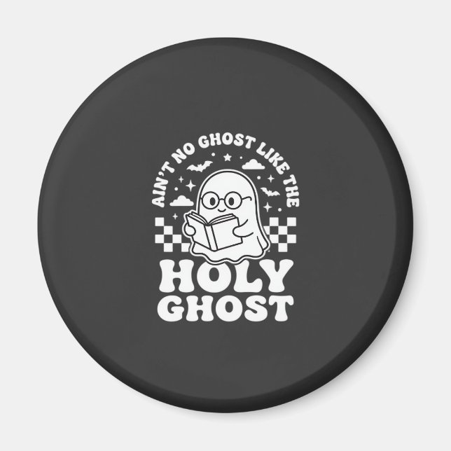 Imã Design de Fantasma de Halloween Retrô Espírito San (Frente)